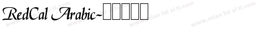RedCal Arabic字体转换